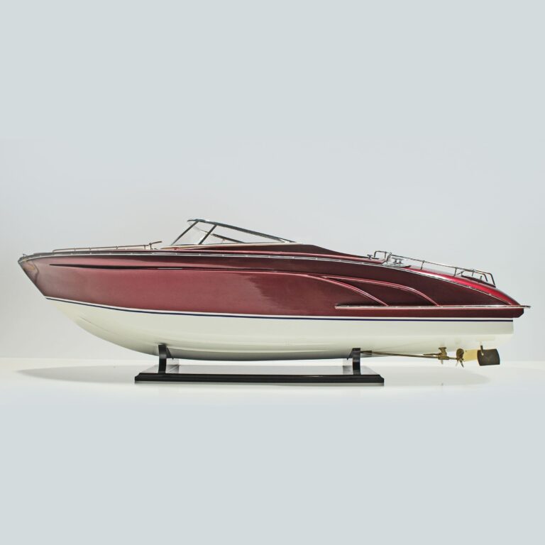 Handmade speed boat model of the Riva Rama