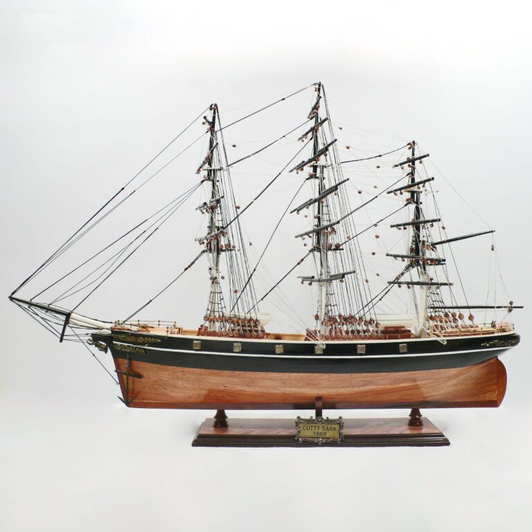 Maquette de bateau en bois faite à la main du Cutty Sark