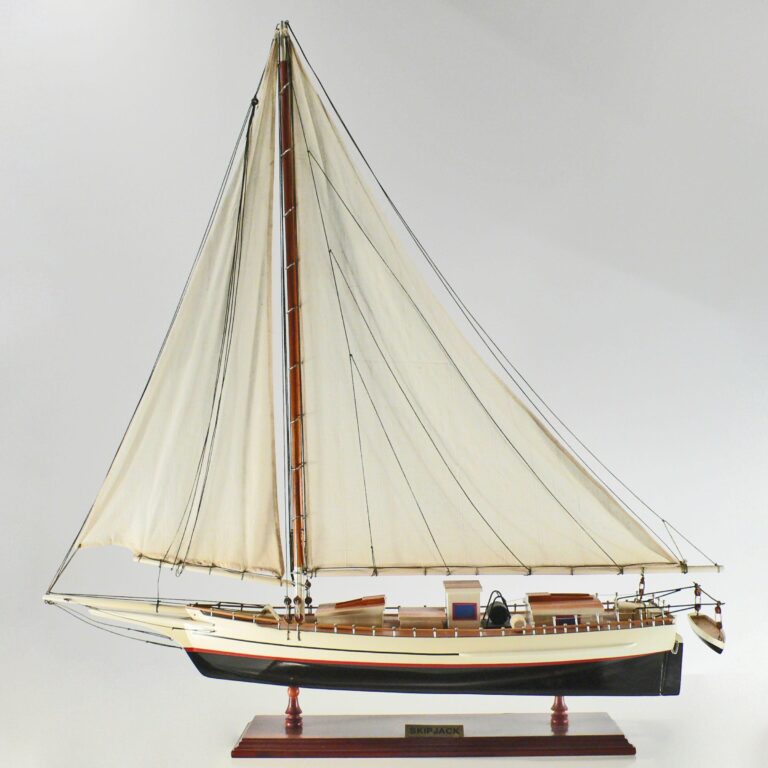 Maquette de bateau en bois faite à la main du Skip Jack